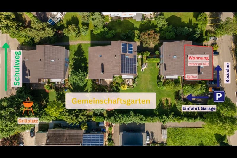 4.5 Zimmer | Garage | Sauna | Gemeinschaftsraum | grosser Garten mit Grillplatz | verglaster Balkon (14)
