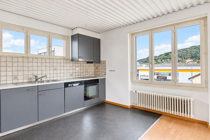3-Zimmer-Loft mit Cheminée, Bergsicht, Balkon und Terrasse in Thun (5)