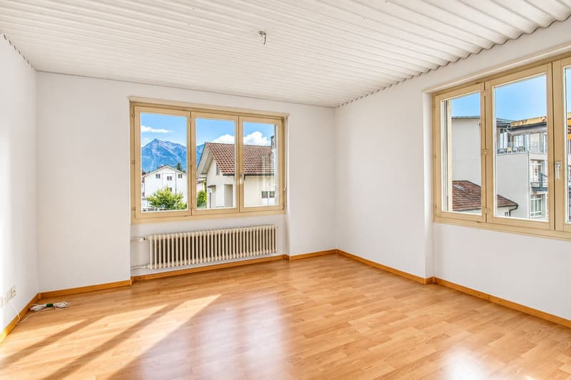 3-Zimmer-Loft mit Cheminée, Bergsicht, Balkon und Terrasse in Thun (10)
