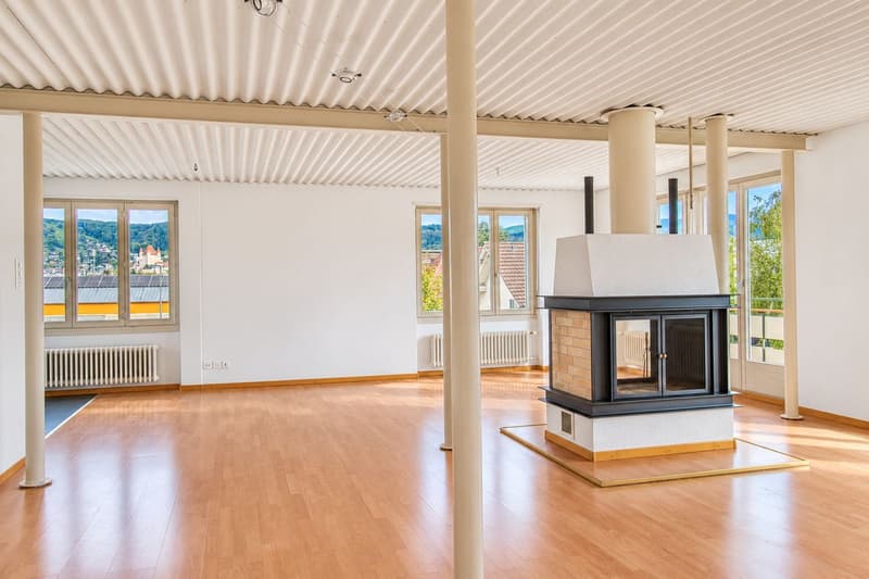 3-Zimmer-Loft mit Cheminée, Bergsicht, Balkon und Terrasse in Thun (4)