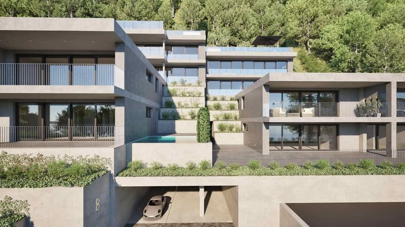 Exklusives Luxusapartment mit Pool und Seeblick in Lugano (2)