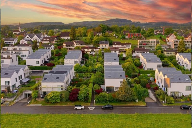 Family-friendly 6.5-room row house with garden and direct access to the underground garage in Obfelden (4)