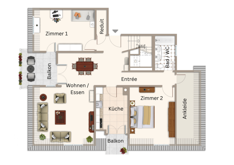 Spacious 5.5-room maisonette apartment with charm, hobby room & potential (22)