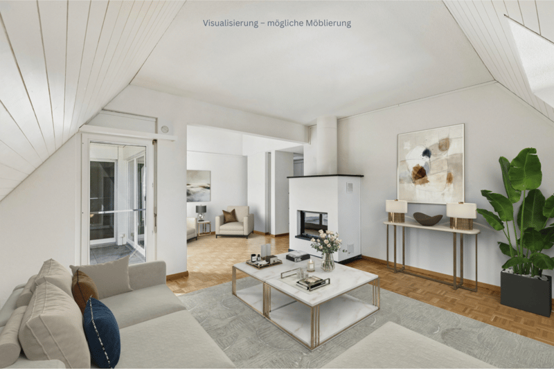 Spacious 5.5-room maisonette apartment with charm, hobby room & potential (2)