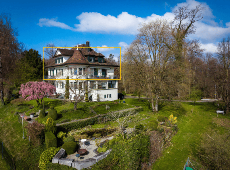 WG-Zimmer in exklusiver 7-Zimmer Maisonette-Residenz in Jugenstilvilla mit See-/Bergsicht (1)