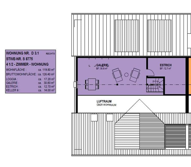 Exklusive 4.5 Zimmer-Galeriewohnung mit grosser Loggia und hochwertigen Ausbau (16)