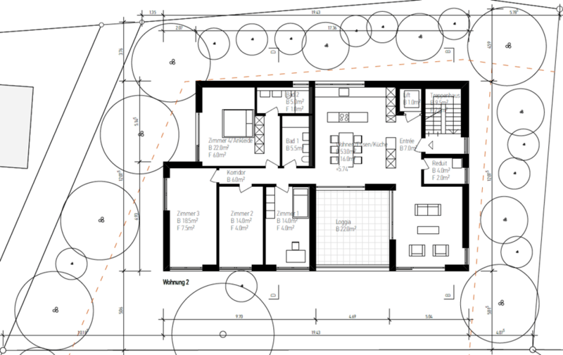 Grundriss 5.5-ZiWo, 2. OG