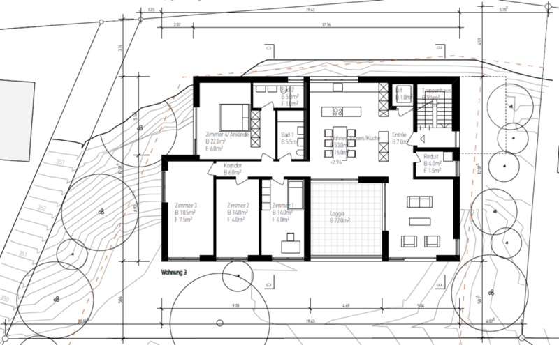 Grundriss 5.5-ZiWo, 1. OG