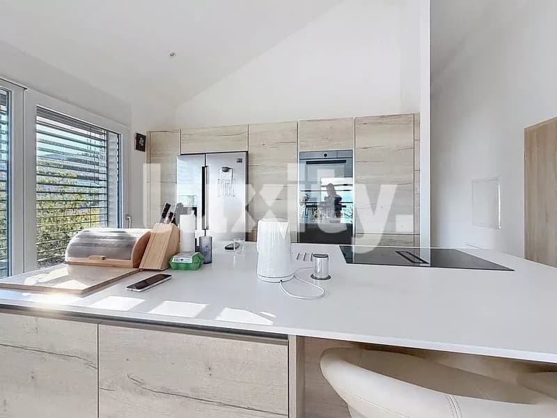 Magnifique appartement de standing climatisé avec vue panoramique sur le lac Léman et le Mont-Blanc a Genolier (4)