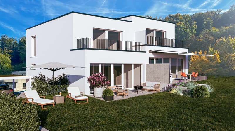 Case a schiera soleggiate a posizione elevata a Pratteln con vista panoramica (10)