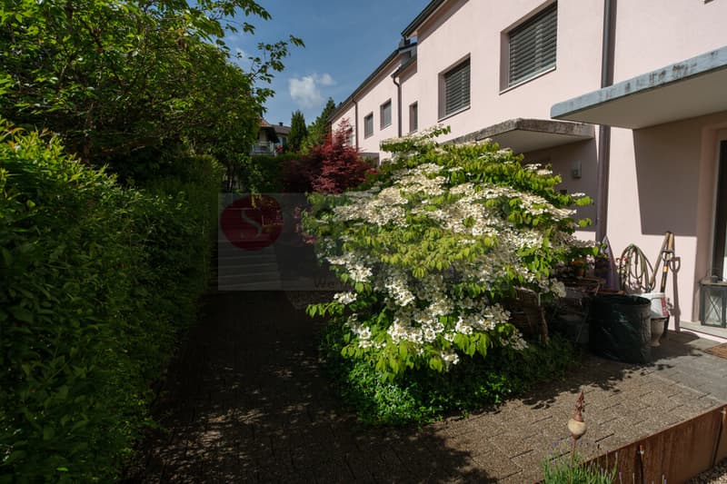 SCHÖN BEGRÜNTER EINGANG