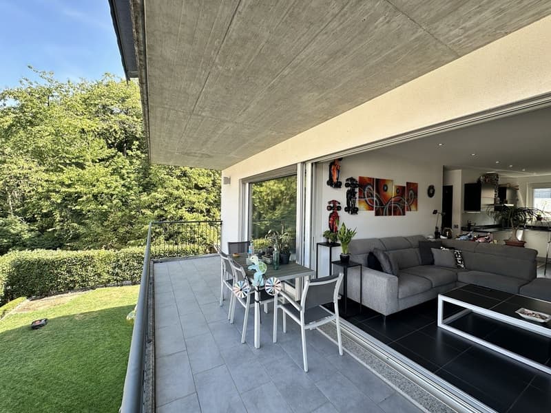 CURATO E MODERNO 3.5  A VILLA LUGANESE CON GRANDE TERRAZZA (11)