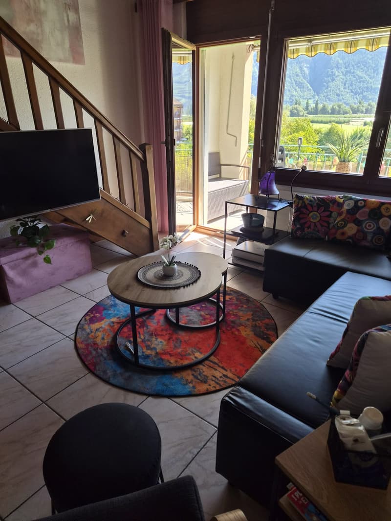 Charmant duplex de 2 pièces avec balcon à Saillon (5)