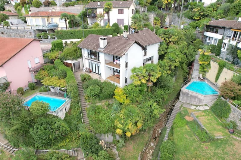 Brione s. Minusio - Casa bifamiliare con giardino, vista lago - residenza secondaria (2)