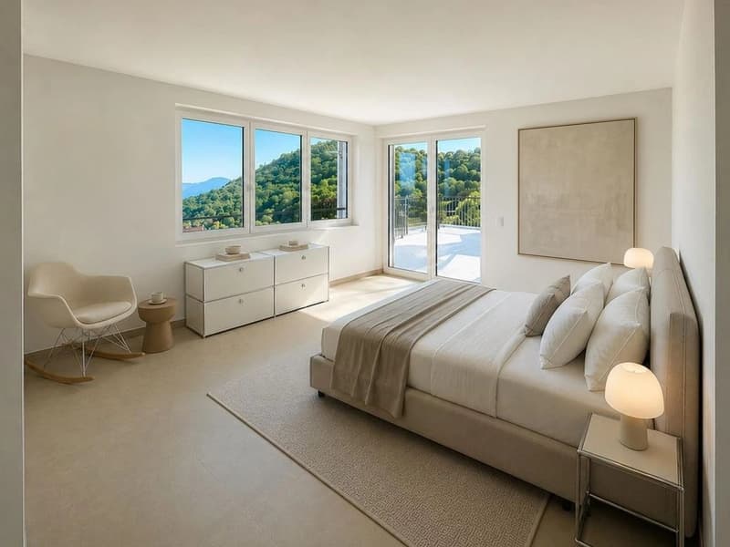 Cademario – Esclusiva villa con piscina e spettacolare vista lago (8)