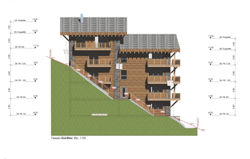 Progetto di costruzione nuovo di prima classe a Zermatt, albergo o 4 appartamenti duplex - residenza principale (6)