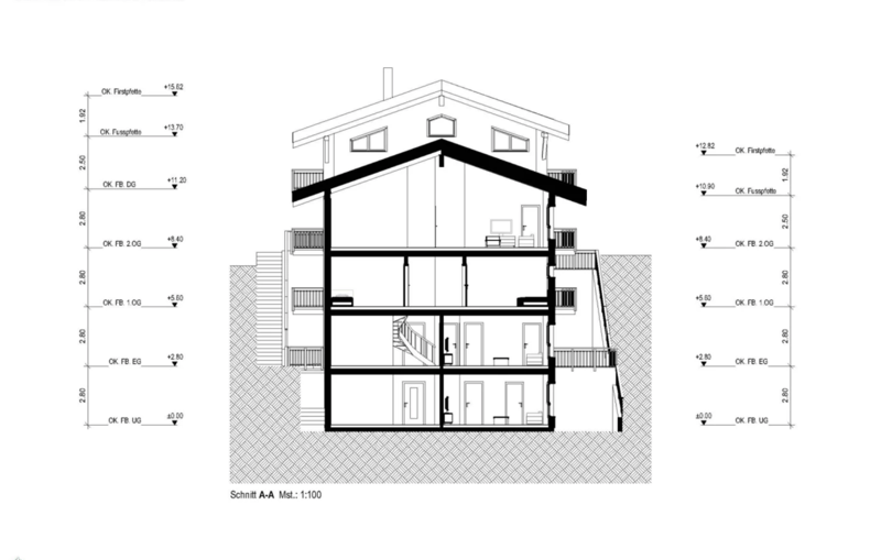 Progetto di costruzione nuovo di prima classe a Zermatt, albergo o 4 appartamenti duplex - residenza principale (9)