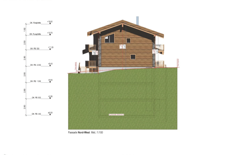 Progetto di costruzione nuovo di prima classe a Zermatt, albergo o 4 appartamenti duplex - residenza principale (8)