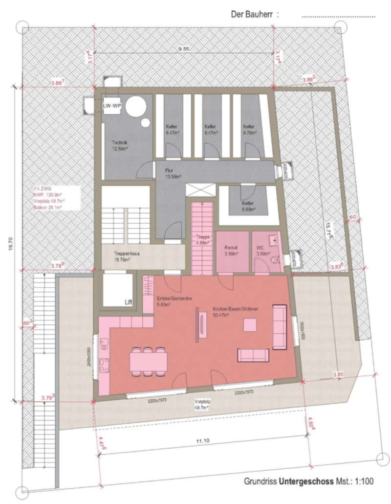 4.5 Duplexwohnung UG-EG Erstklassiges Neubauprojekt in Zermatt - Erstwohnsitz - Résidence principale (11)