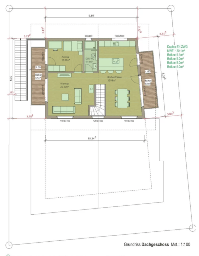 5.5 Duplexwohnung DG - Erstklassiges Neubauprojekt in Zermatt - Erstwohnsitz - Résidence principale (12)