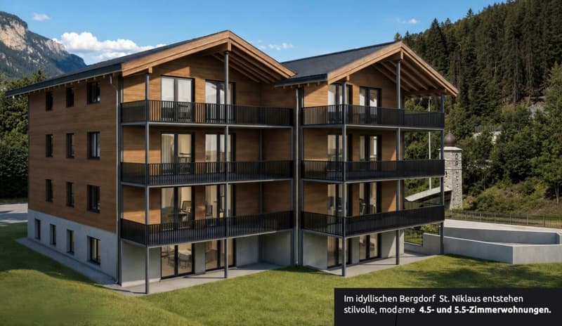 Attraktives Mehrfamilienhaus mit 8 modernen und stilvollen 4.5/5.5 Zi. Wohnungen (2)