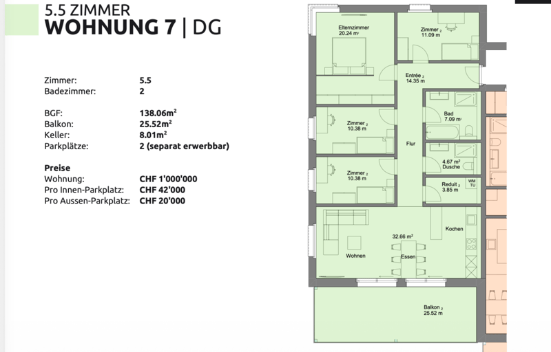 Attraktives Mehrfamilienhaus mit 8 modernen und stilvollen 4.5/5.5 Zi. Wohnungen (29)