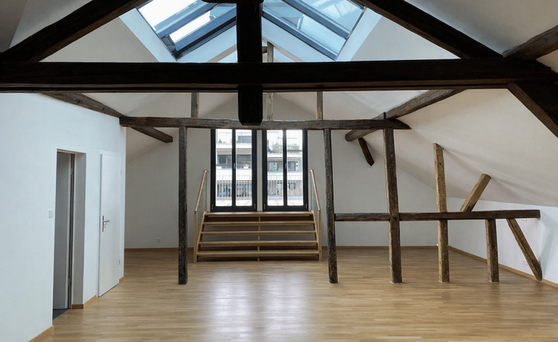 Attika-Loft in umgebauter Fabrik - urban und modern (2)