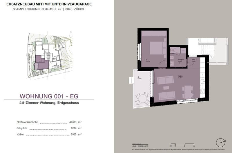 Grundriss Wohnung Typ 001