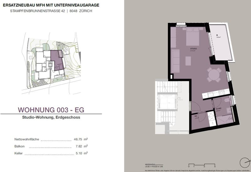 Grundriss Wohnung Typ 001