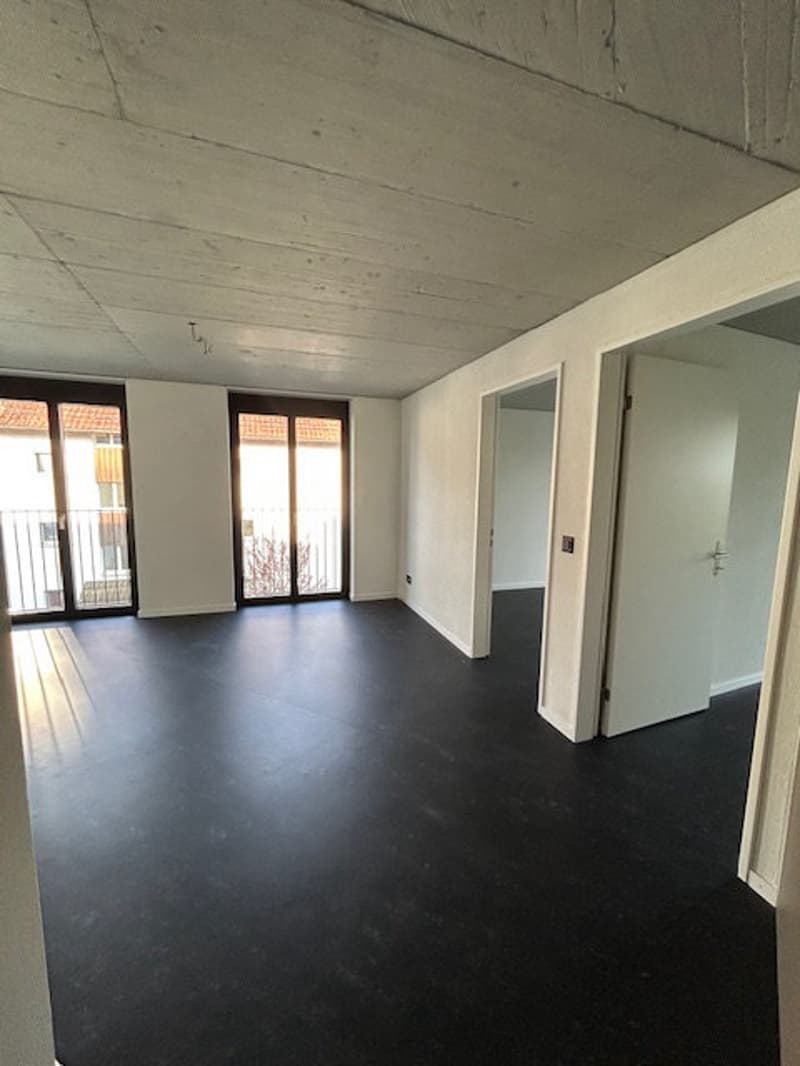 Moderne Wohnung mit zwei Badezimmern, Waschturm und Balkon (4)