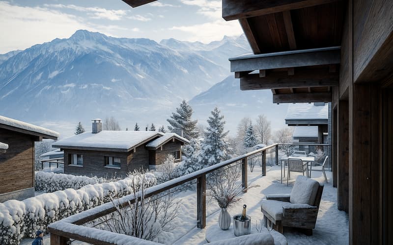 Charmanter 4,5-Zimmer-Chalet mit atemberaubendem Bergpanorama in Crans-Montana (2)