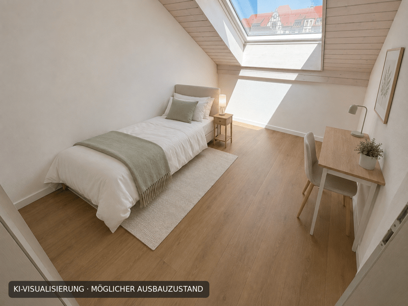 Schlafzimmer - virtuell möbliert