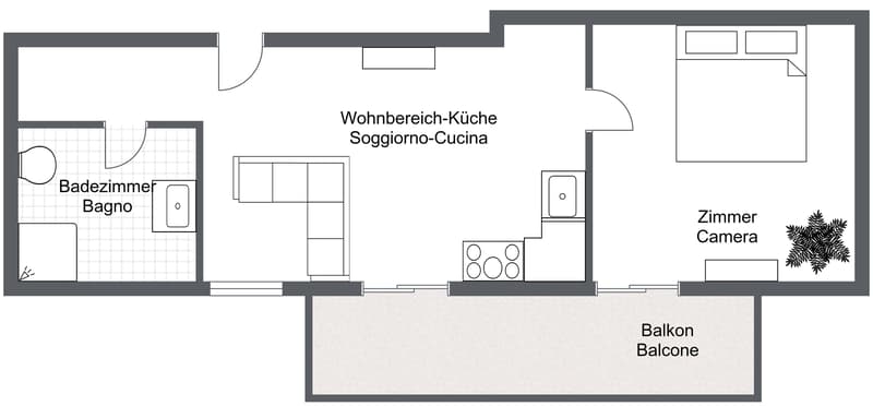 Sanierte 3-Zimmer-Wohnung mit Balkon in Zentrumsnähe zu verkaufen - ideal als Investitionsobjekt (2)