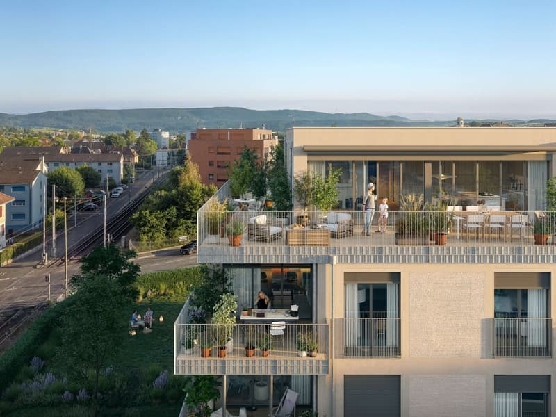 3.5 Zimmerwohnung W5 mit 83m2 Wohnfläche in zentralem Neubau in Oberwil (4)