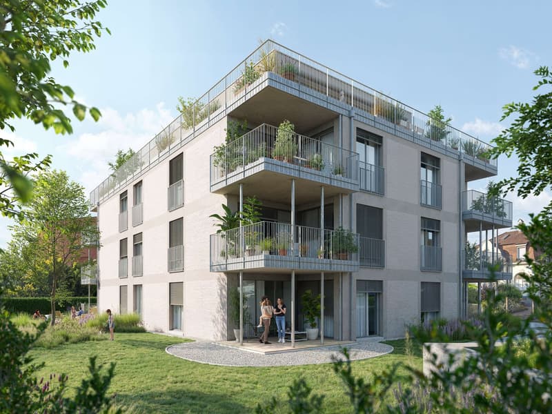 3.5 Zimmerwohnung W5 mit 83m2 Wohnfläche in zentralem Neubau in Oberwil (3)