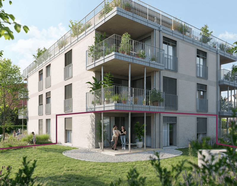 3.5 Zimmer-Garten-Wohnung W1 mit 198 m2 Gartenfläche (1)
