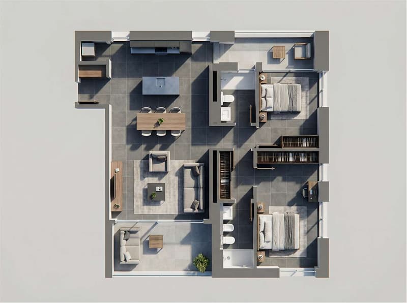 Bellinzona - Refined 3.5-room apartment of the new generation with double terrace (11)