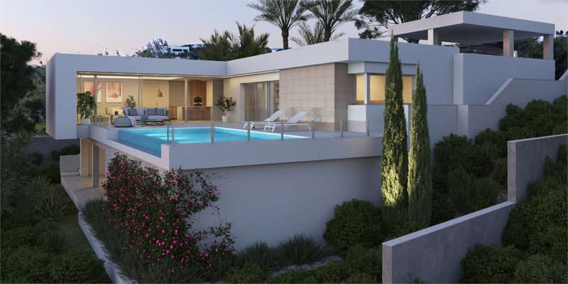 Costa Blanca Villa contemporanea con vista mare (1)