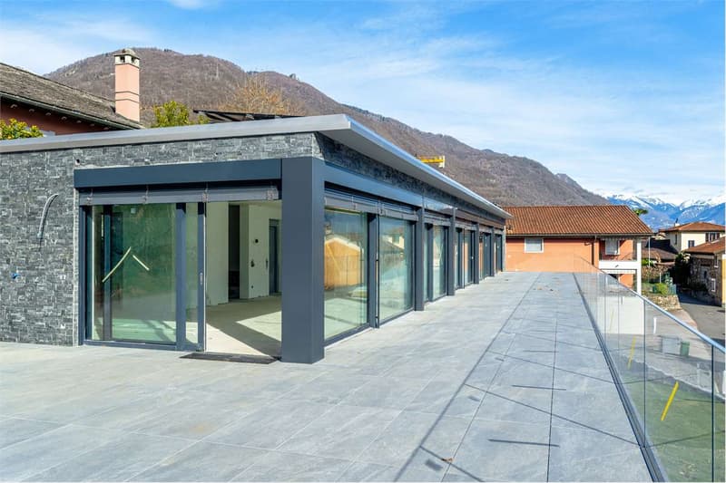 Attico di lusso 5.5 NUOVO Minusio vista lago (7)