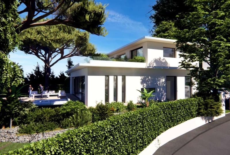 Roquebrune Cap Martin, villa contemporanea con vista mare e piscina (5)