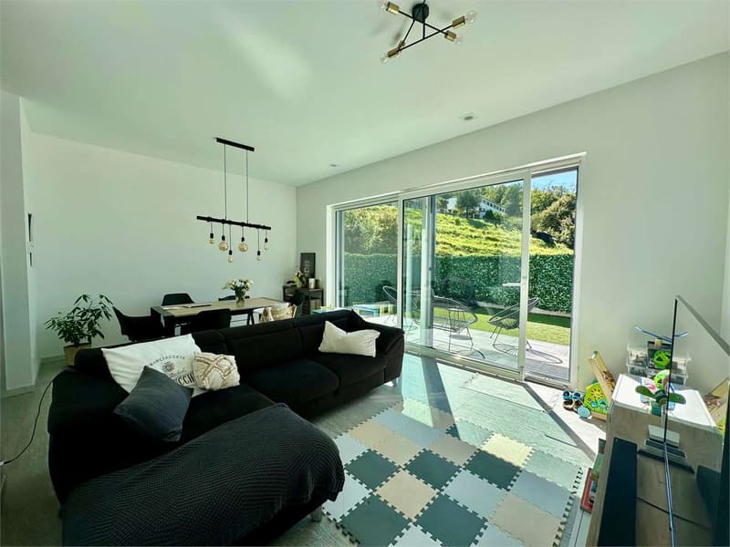 Villa contigua moderna con giardino privato ad Arzo, standard minergie (3)