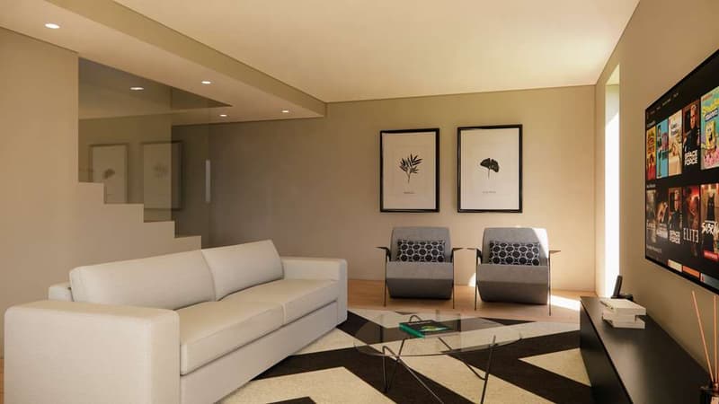 Vente de terrain constructible avec projet pour 2 maisons unifamiliales, Mezz (5)
