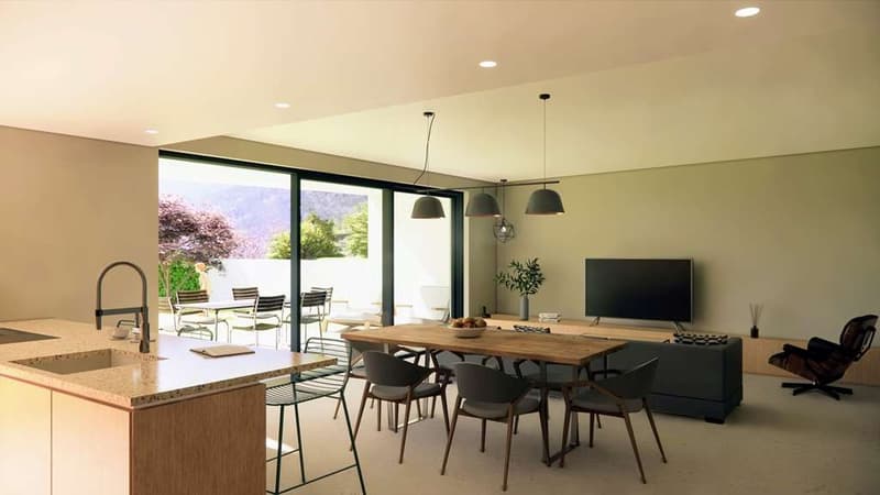 Vente de terrain constructible avec projet pour 2 maisons unifamiliales, Mezz (8)