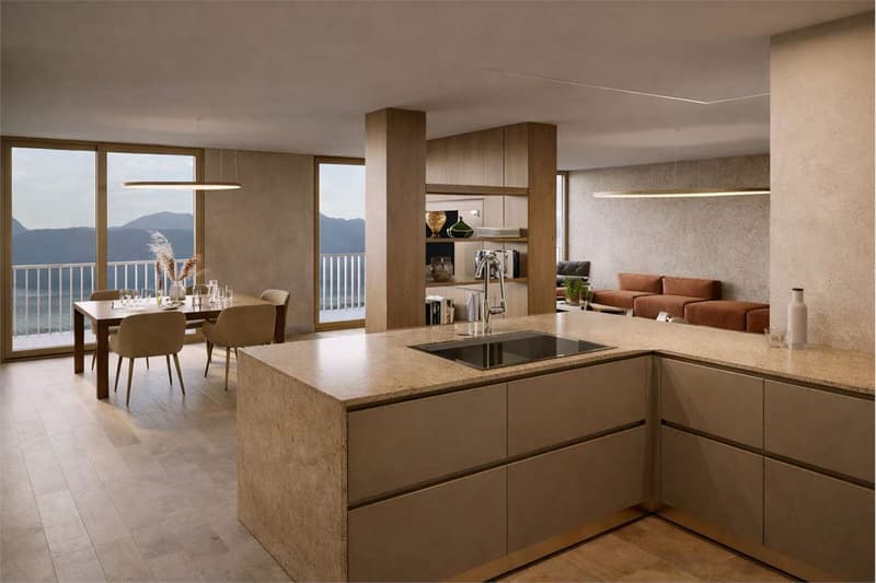 Merveilleux duplex avec vue sur le lac à Melide (3)