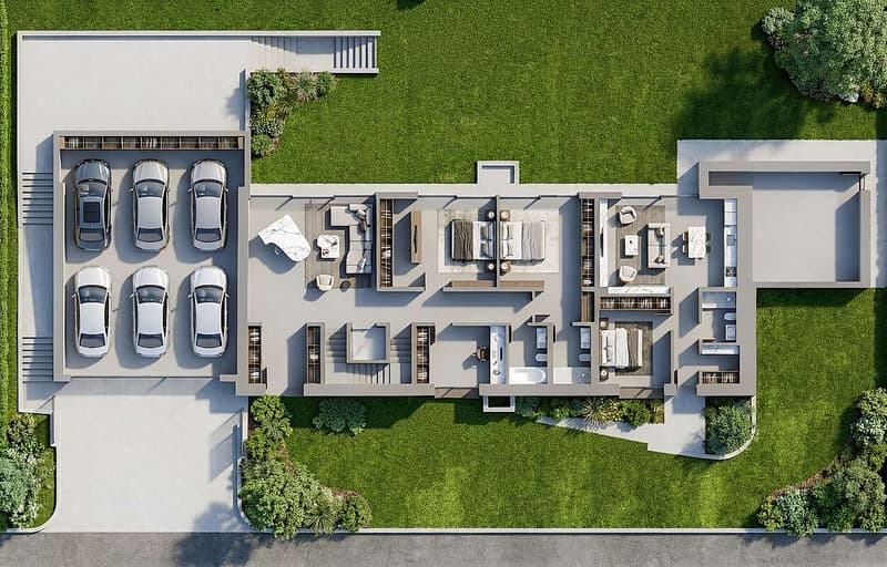 Terrain constructible avec villa existante à rénover (8)