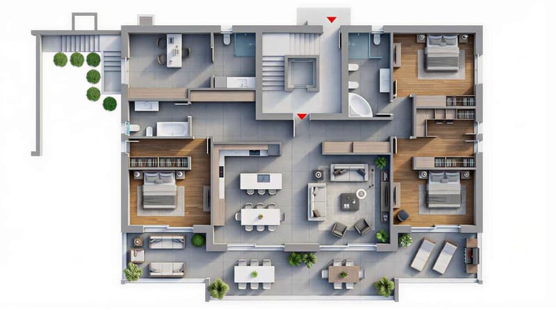 Appartement au rez-de-chaussée avec 7 pièces et jardin privé à vendre (3)