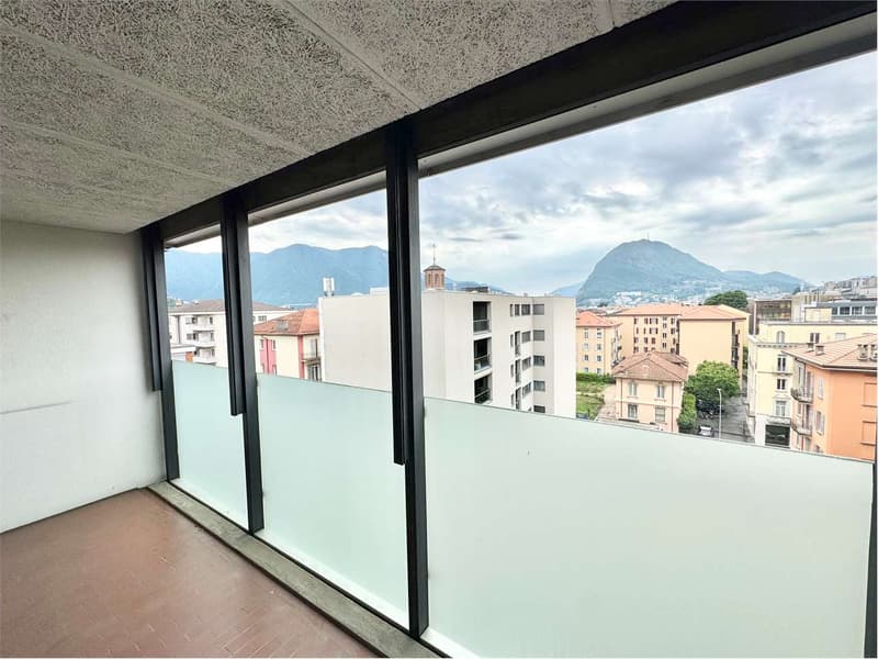 Spacious central attic office in Lugano, high-traffic area (1)