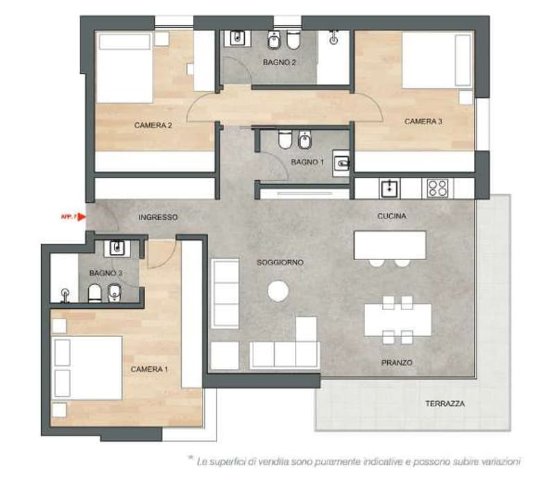 Nouvel appartement 4,5 pièces à Bedano (11)