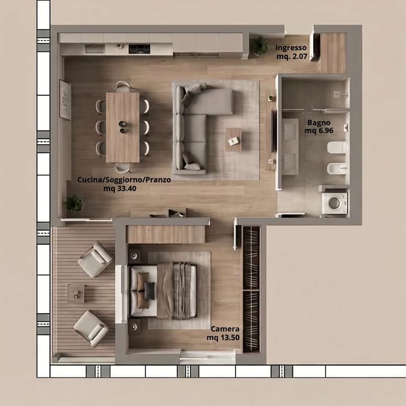 2.5 Room Apartments - New Corner 6600 Residence (9)