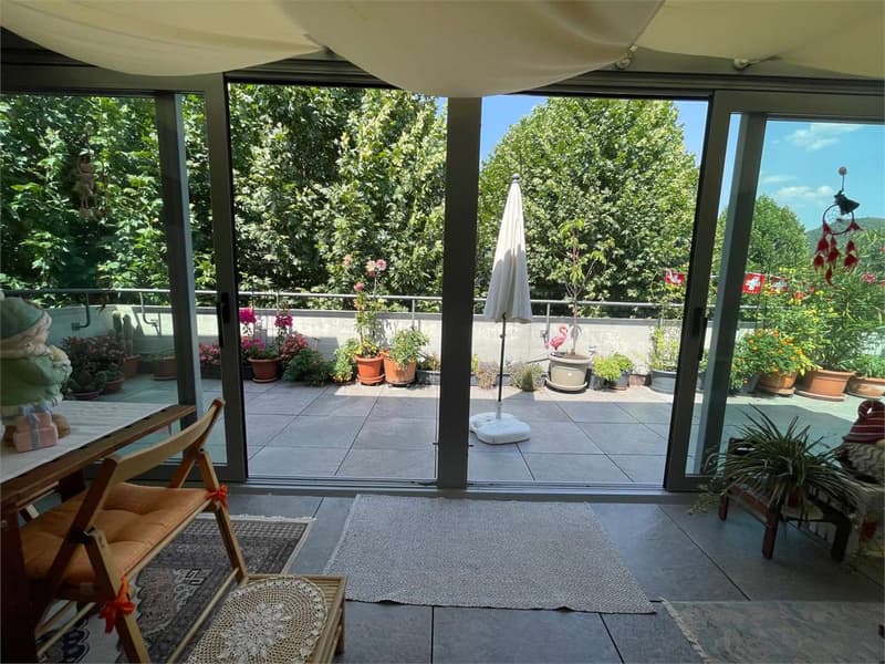Elegante Attico 3.5 locali con Giardino d'Inverno e terrazza, Agno (4)